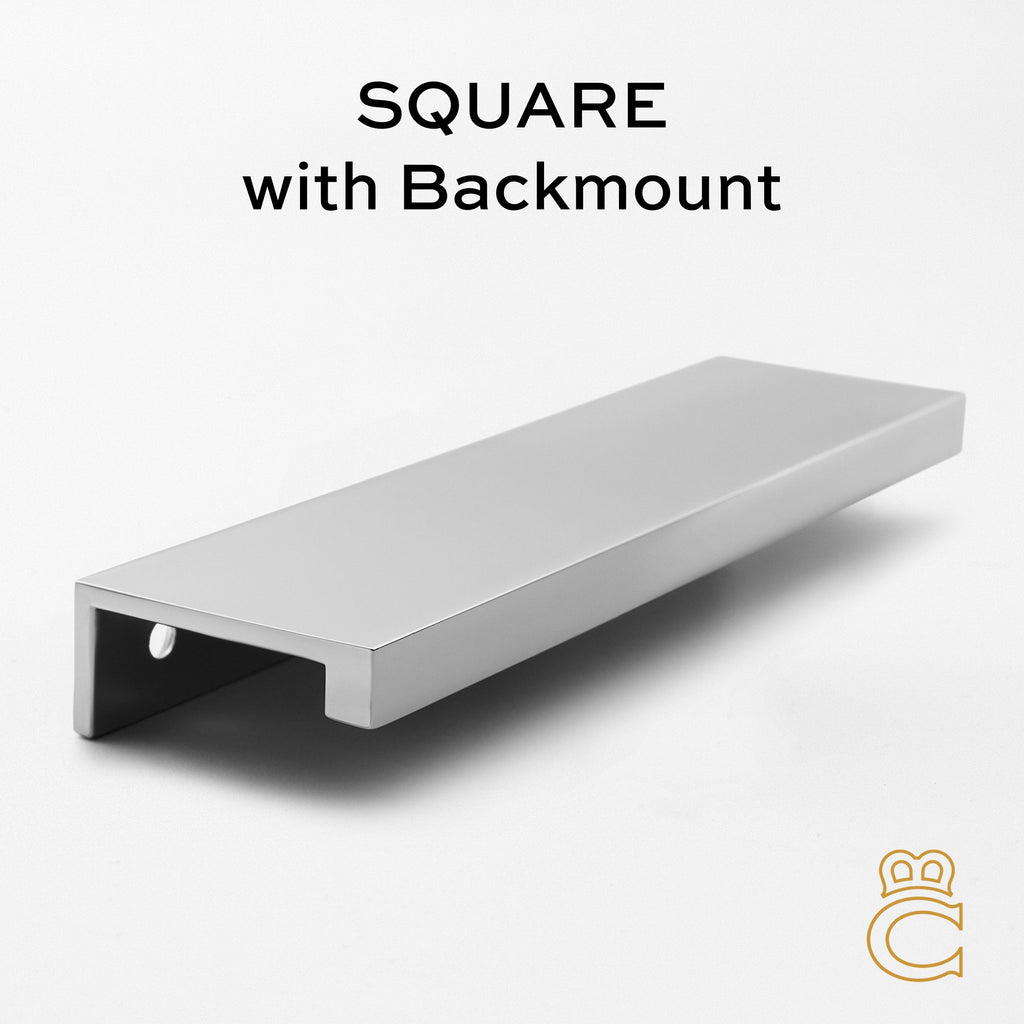 Edge Pull - Square with Backmount