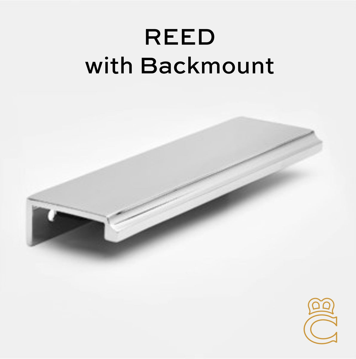 Edge Pull - Reed with Backmount – FineKnobs.com